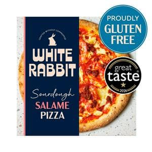 White Rabbit 410g Salami Sourdough Gluten Free Pizza