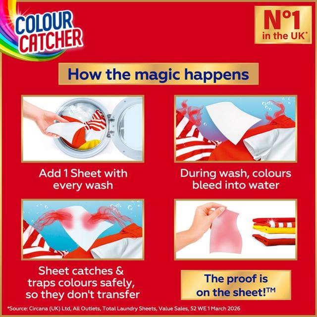 Dylon Colour Catcher Protection Laundry Sheets x22 - gallery image 4