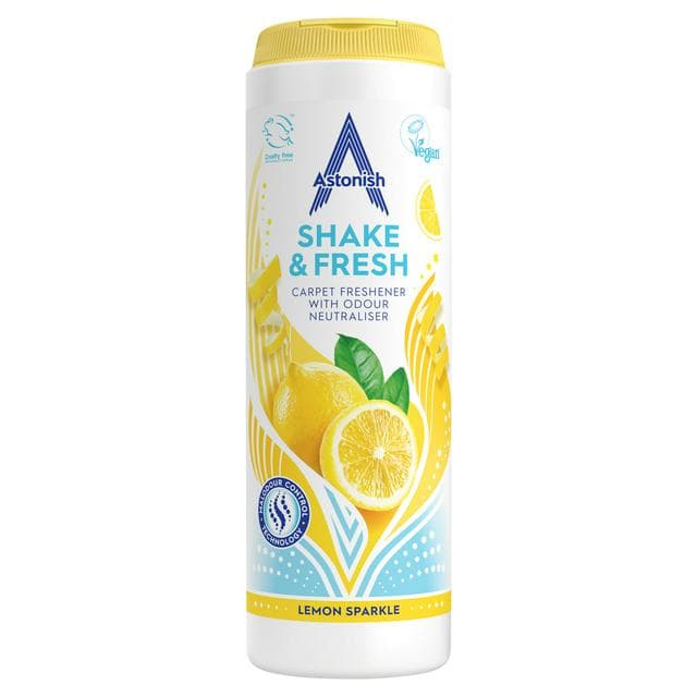 Astonish Shake & Fresh Carpet Freshener Lemon Sparkle 400g - gallery image 1