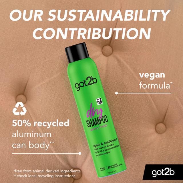 got2b Dry Shampoo Extra Fresh Scent Instant Refresh 200ml - gallery image 2