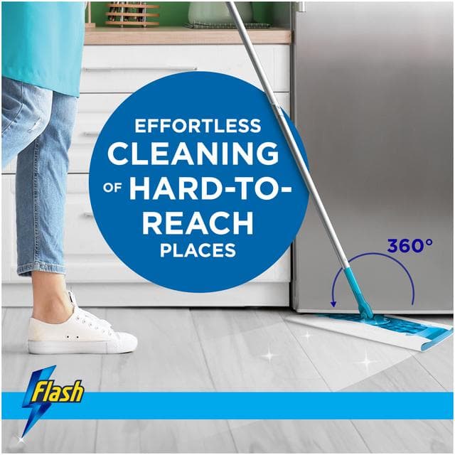 Flash Speedmop Floor Cleaner Starter Kit with 1 Mop & 6 Wet Refills - gallery image 5