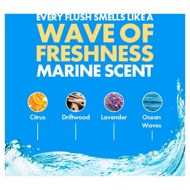Duck Toilet Fresh Discs Toilet Cleaner Holder & Refill Marine 36ml - gallery image 3
