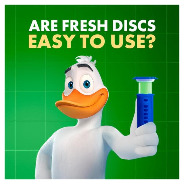 Duck Toilet Fresh Discs Toilet Cleaner Holder & Refill Lime 36ml - gallery image 2