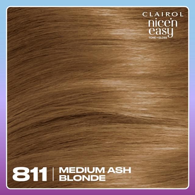 Clairol Nice'N Easy Tone+Gloss Medium Ash Blonde 811/73 Semi Permanent Hair Dye - gallery image 4