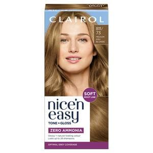 Clairol Nice'N Easy Tone+Gloss Medium Ash Blonde 811/73 Semi Permanent Hair Dye