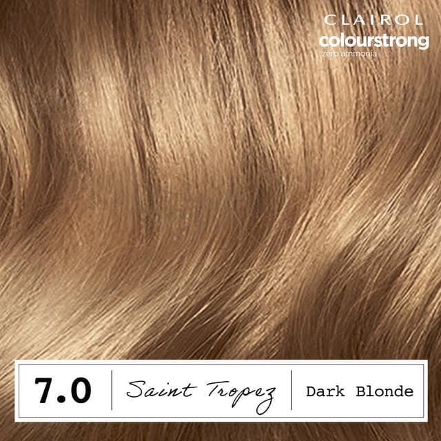 Clairol Colour Strong Dark Blonde 7.0 Permanent Hair Dye - gallery image 5
