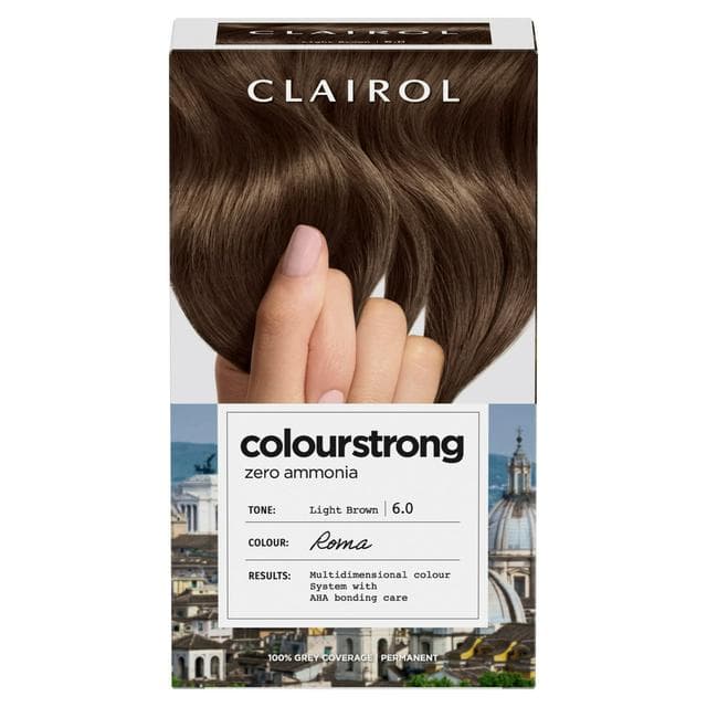 Clairol Colour Strong Light Brown 6.0 Permanent Hair Dye - gallery image 1