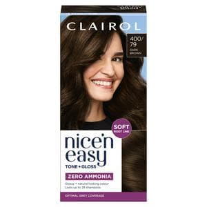 Clairol Nice'N Easy Tone+Gloss Dark Brown 400/79 Semi Permanent Hair Dye