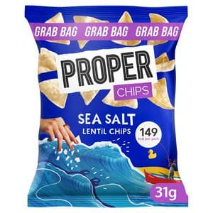 Proper Sea Salt Lentil Chips 31g