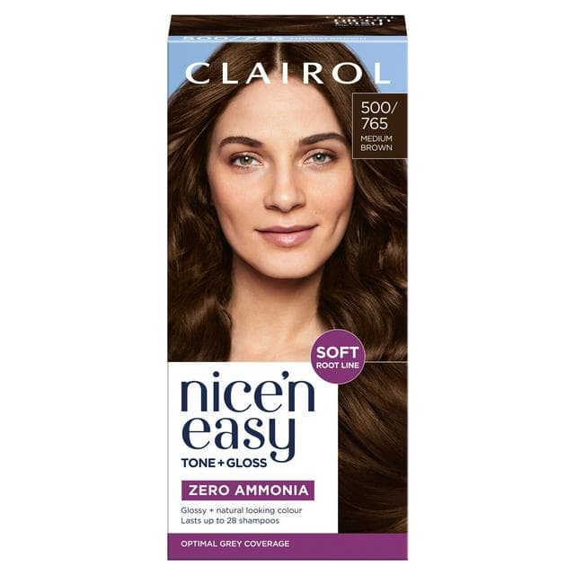 Clairol Nice'N Easy Tone+Gloss Medium Brown 500/765 Semi Permanent Hair Dye - gallery image 1