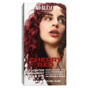 No Bleach London Cherry Red Go Lighter Permanent Vegan Dye 6.RR