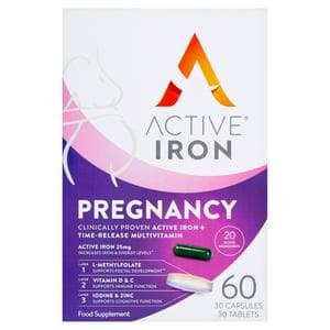 Active Iron Pregnancy Capsules Tablets x60