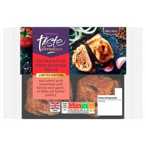 Sainsbury's 188g Italian Style Pork Sausage Rolls, Taste the Difference