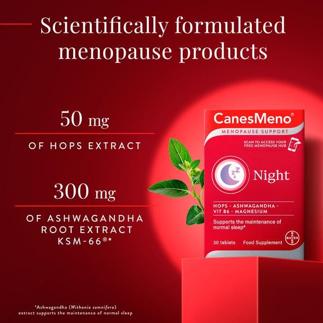 Canesmeno Menopause Support Night Food Supplement Tablets x30 - gallery image 3