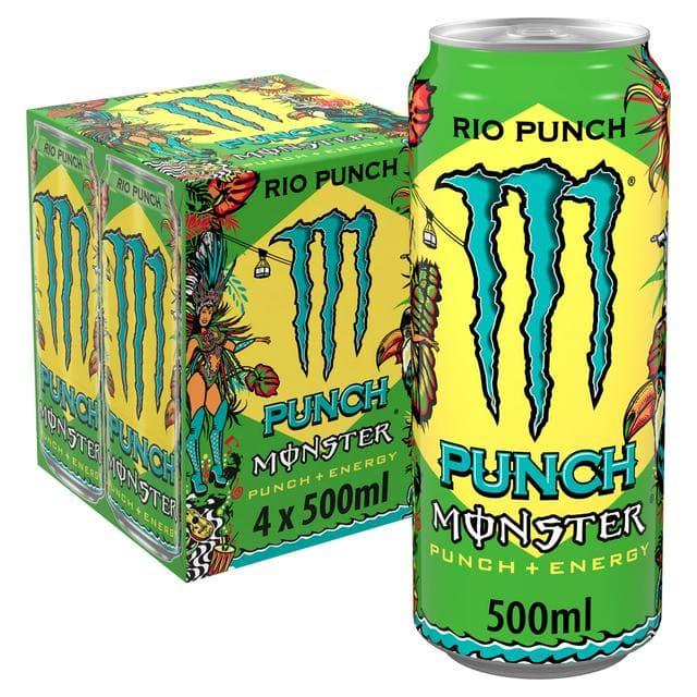 Monster Energy Drink Rio Punch 4 x 500ml - gallery image 1