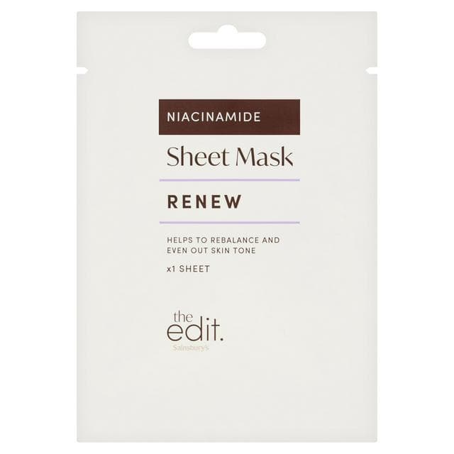 Sainsbury's the Edit Renew Niacinamide Sheet Mask - gallery image 1