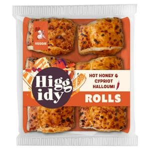 Higgidy Cypriot Halloumi & Hot Honey Rolls x6 160g