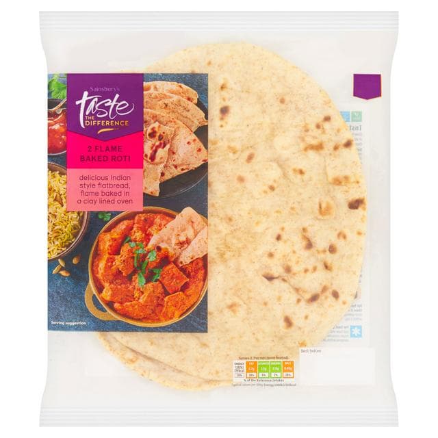 Sainsbury's Roti, Taste the Difference x2 90g - gallery image 1