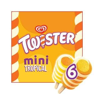 Wall's Twister Ice Lolly Mini Tropical 6 x 50ml