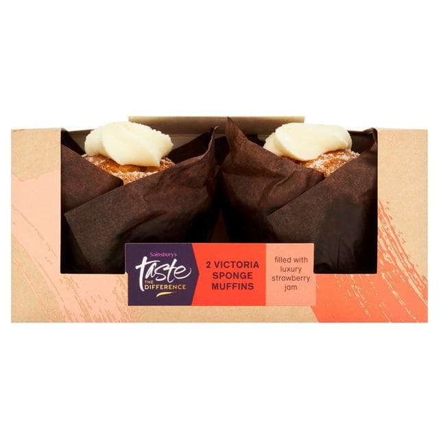 Sainsbury's Victoria Sponge Muffins, Taste the Difference x2 - gallery image 1