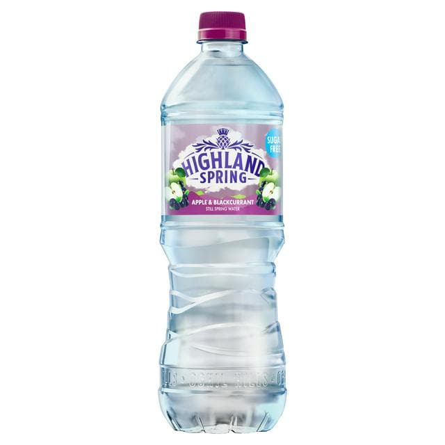 Highland Spring 750ml Apple & Blackcurrant Still Flavoured Spring Water - gallery image 1