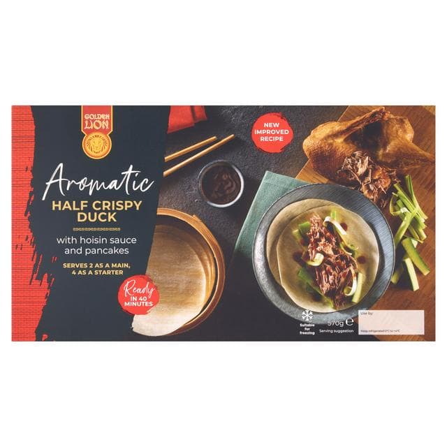 Golden Lion Aromatic Half Crispy Duck with Hoisin Sauce & Pancakes 570g - gallery image 1