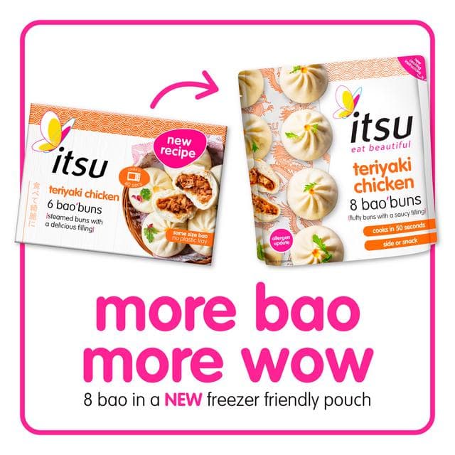 itsu 8 x Teriyaki Chicken Bao Buns 256g - gallery image 3
