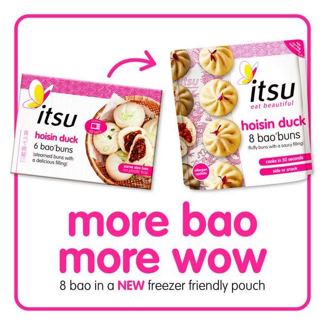 itsu 8 x Hoisin Duck Bao Buns 256g - gallery image 3