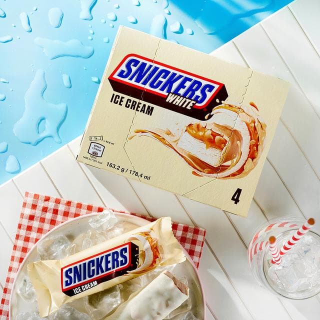 Snickers White Ice Cream 4 x 44.6ml - gallery image 4