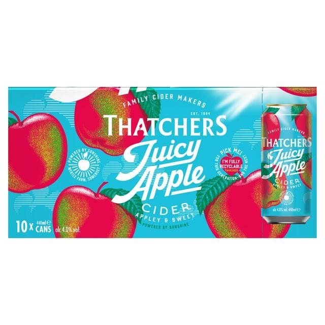 Thatchers 10 x 440ml Juicy Apple Cider - gallery image 1