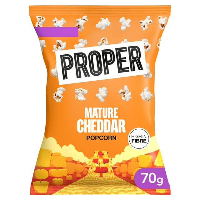 Proper Mature Cheddar Popcorn 70g - gallery image 1