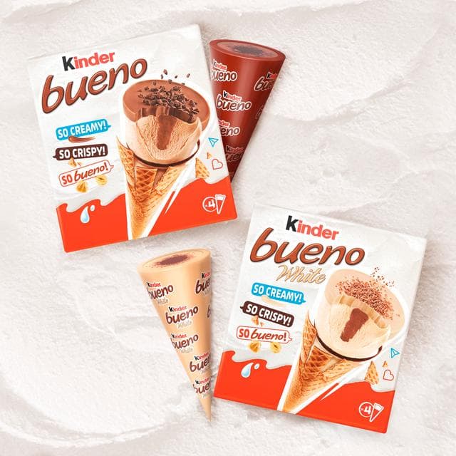 Kinder Bueno Classic Ice Cream Cones 4 x 90ml - gallery image 6