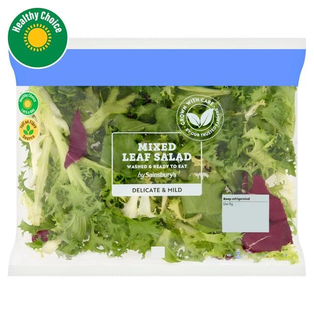 Sainsbury's Mixed Leaf Salad 90g - gallery image 1