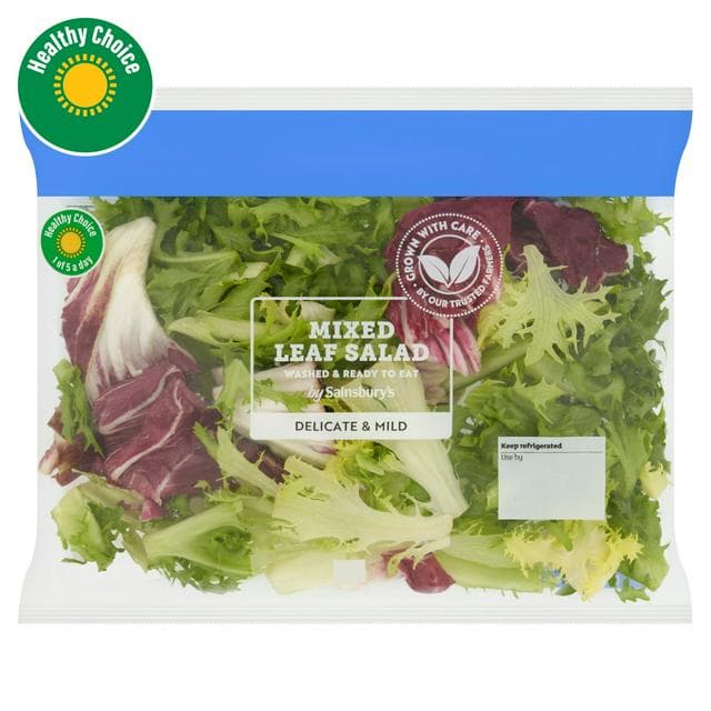 Sainsbury's Mixed Leaf Salad 90g - gallery image 1