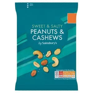 Sainsbury's Sweet & Salty Peanuts & Cashews 200g