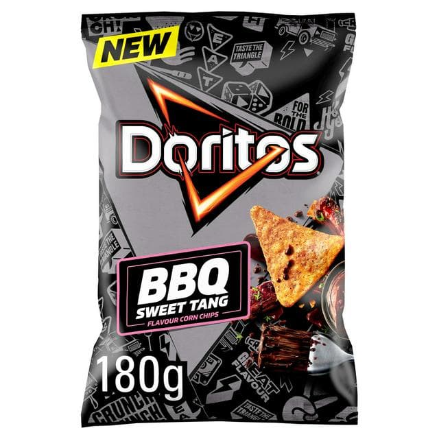 Doritos Sweet BBQ Tortilla Chips Sharing Bag Crisps 180g - gallery image 1