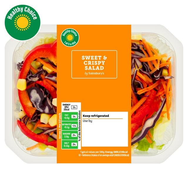 Sainsbury's Sweet & Crispy Salad Bowl 175g - gallery image 1