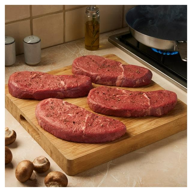 Sainsbury's 4 x 400g Aberdeen Angus Thick Cut Rump Steaks, Taste the Difference - gallery image 1