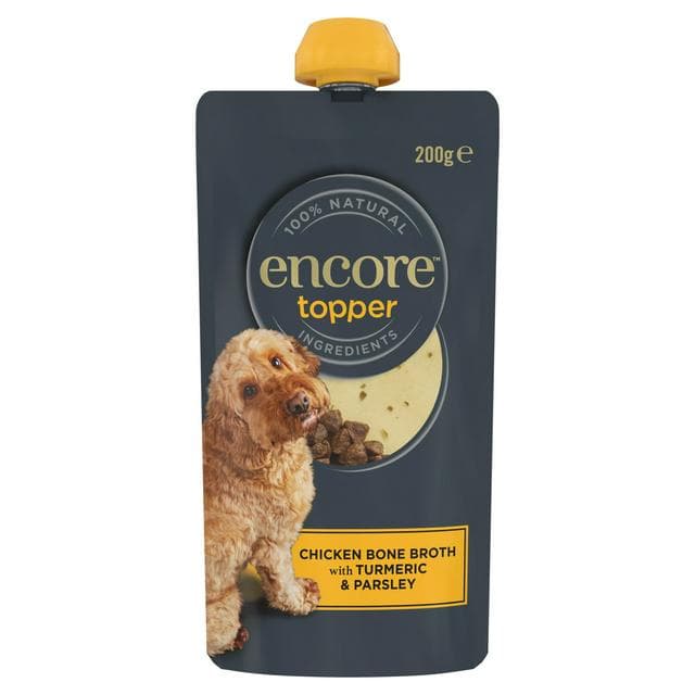 Encore Topper Chicken Bone Broth with Turmeric & Parsley Dog Food 200g - gallery image 1