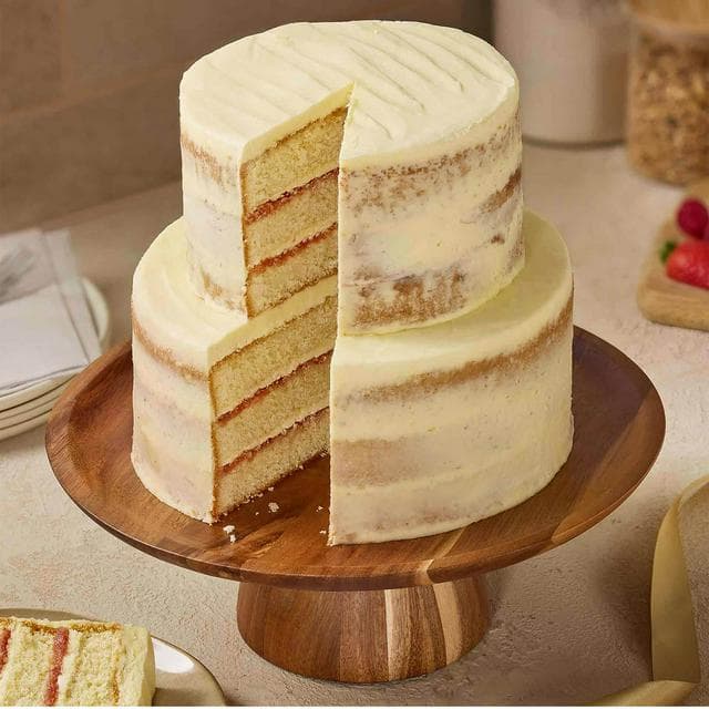 Sainsbury's 2.2kg Two Tier Vanilla Naked Cake - gallery image 2