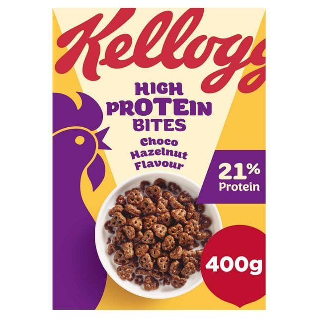 Kellogg's High Protein Bites Chocolate Cereal 400g - gallery image 1