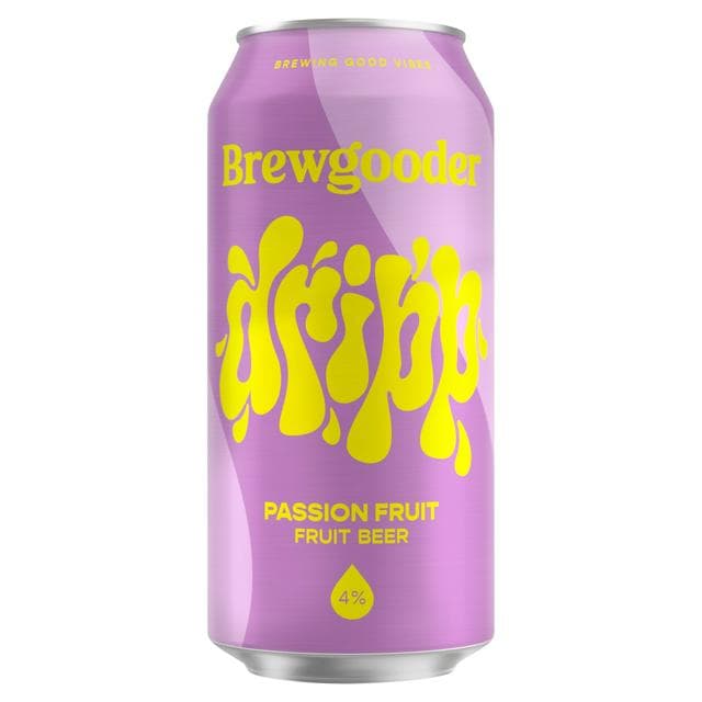 Brewgooder Dripp Passion Fruit Beer 440ml - gallery image 1