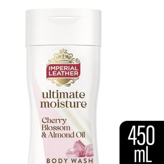 Imperial Leather 450ml Ultimate Moisture Cherry Blossom & Almond Oil Body Wash - gallery image 1