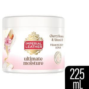 Imperial Leather 225ml Ultimate Moisture Cherry Blossom & Almond Oil Foaming Body Scrub