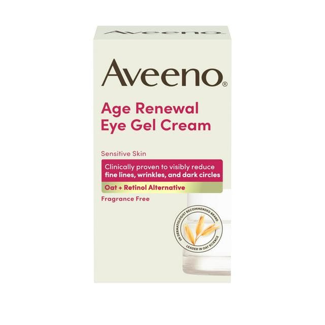 Aveeno 15ml Face Age Renewal Retinol Alternative Eye Gel Cream - gallery image 1