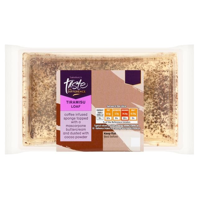 Sainsbury's 285g Tiramisu Loaf Cake, Taste the Difference - gallery image 1