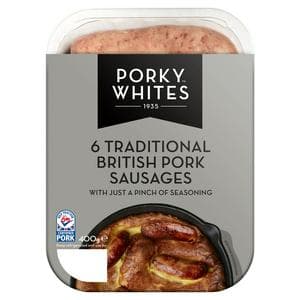 Porky Whites Traditional Sausages 400g