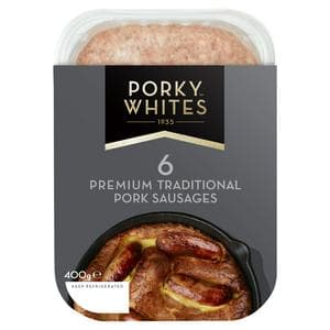 Porky Whites Traditional Sausages 400g