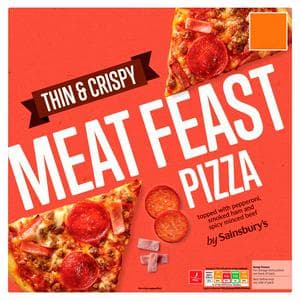 Sainsbury's Thin Meat Feast Pizza