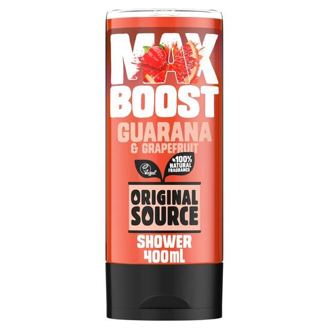 Original Source 400ml Max Boost Guarana & Grapefruit Shower Gel - gallery image 1